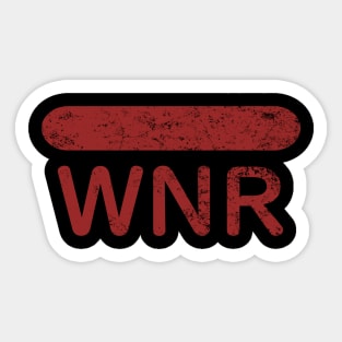 Wiener Sausage "WNR" Minimalist Food Sticker